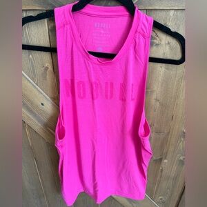 NOBULL Women's Vibrant Pink Muscle Tee Medium